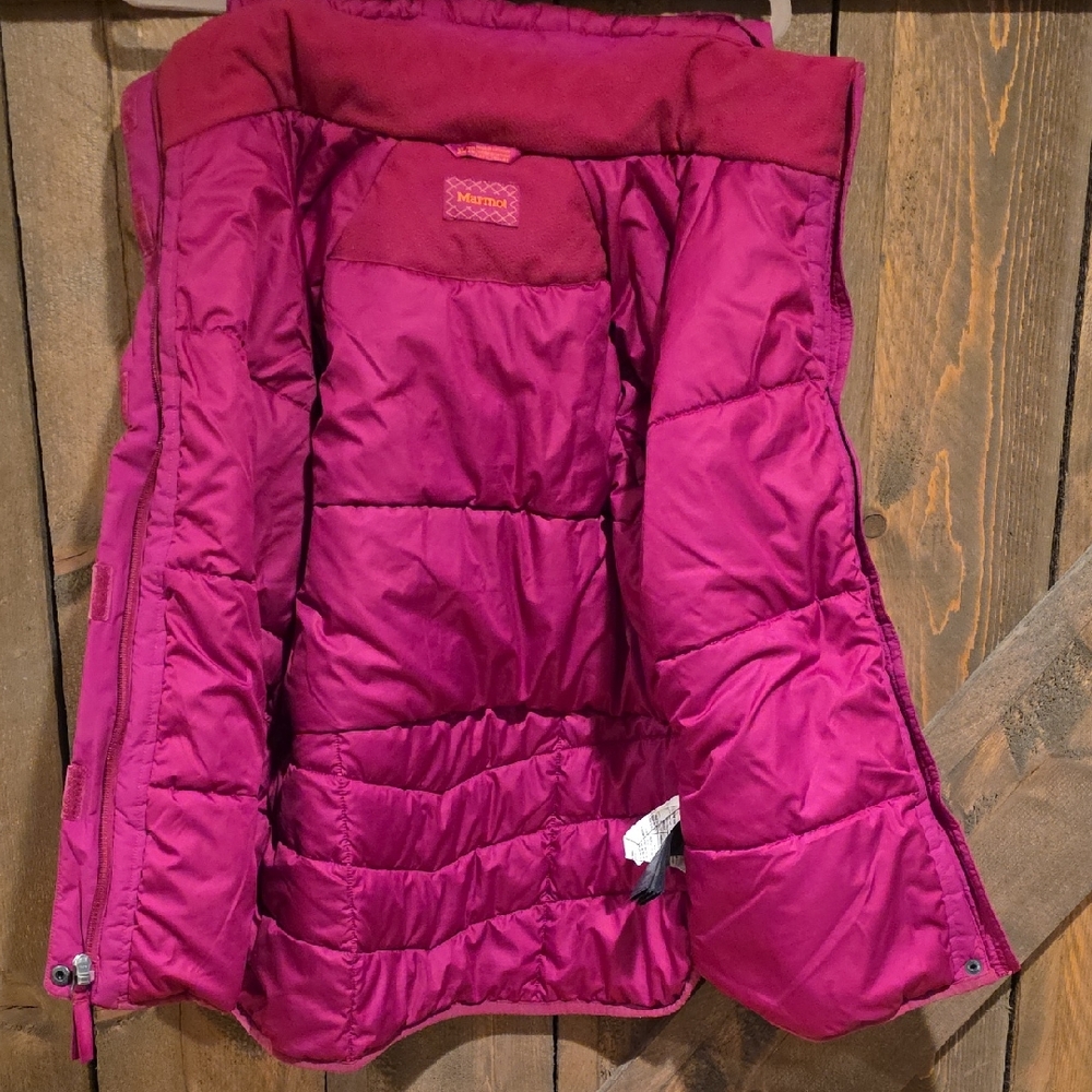 Marmot Deep Red Quilted Ski Jacket